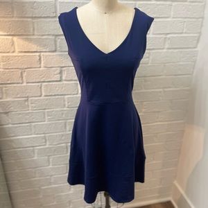 Cynthia Rowley blue V neck dress | size small